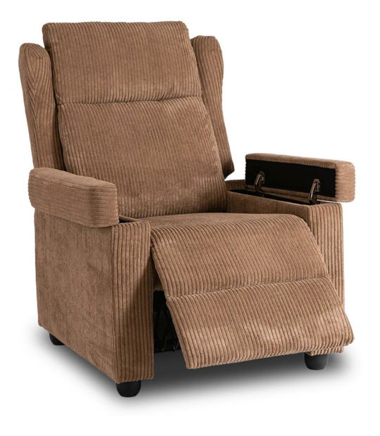 Polohovací křeslo Suplicios (hnědá)