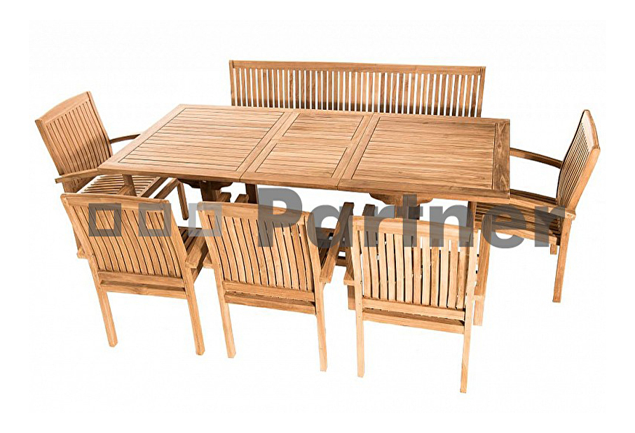 Zahradní sestava Twin 1+5+1 (Teak)