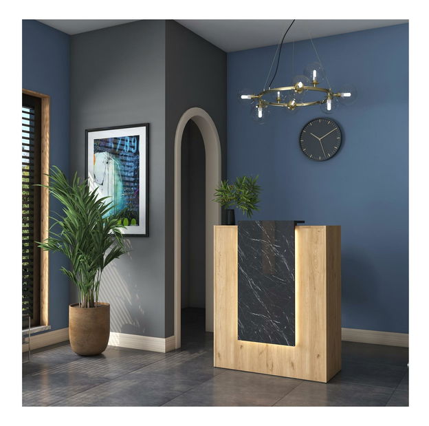 Recepční stůl Kunuta 2 (ořech) *výprodej