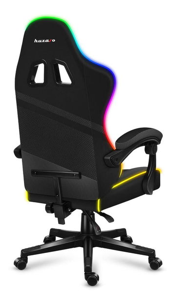 Herní křeslo Fusion 4.4 (černá + vícebarevná) (s LED osvětlením)