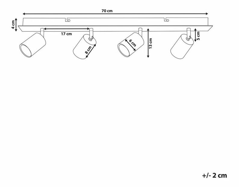 Závěsná lampa Taian (měděná)