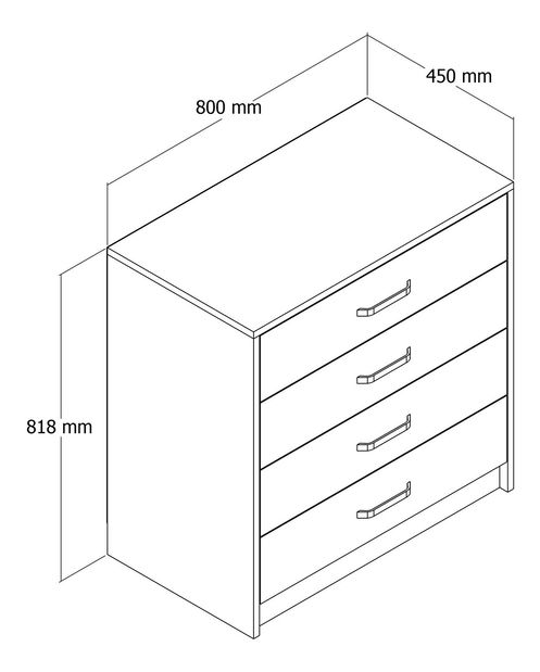 Komoda Gigory (Dub) *výprodej