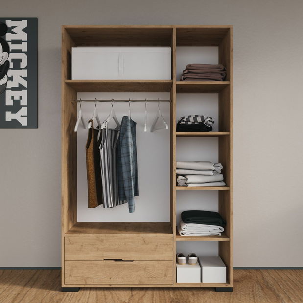 Šatní skříň Roya (dub)