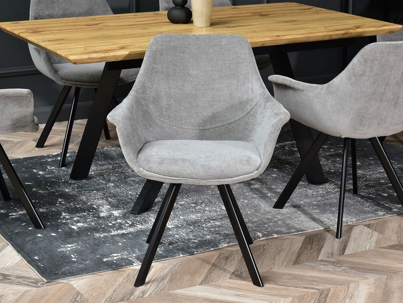 Židle Mirabell (šedá + černá)