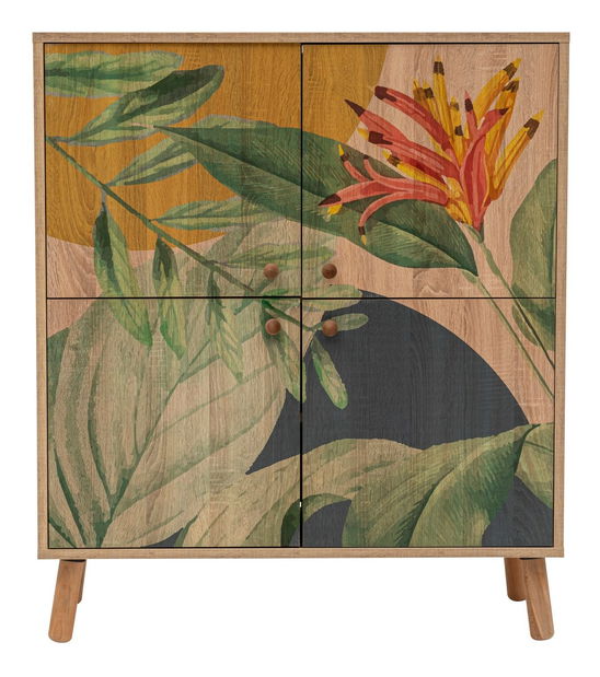 Předsíň Maluxe Saka (dub sonoma + tmavě modrá)