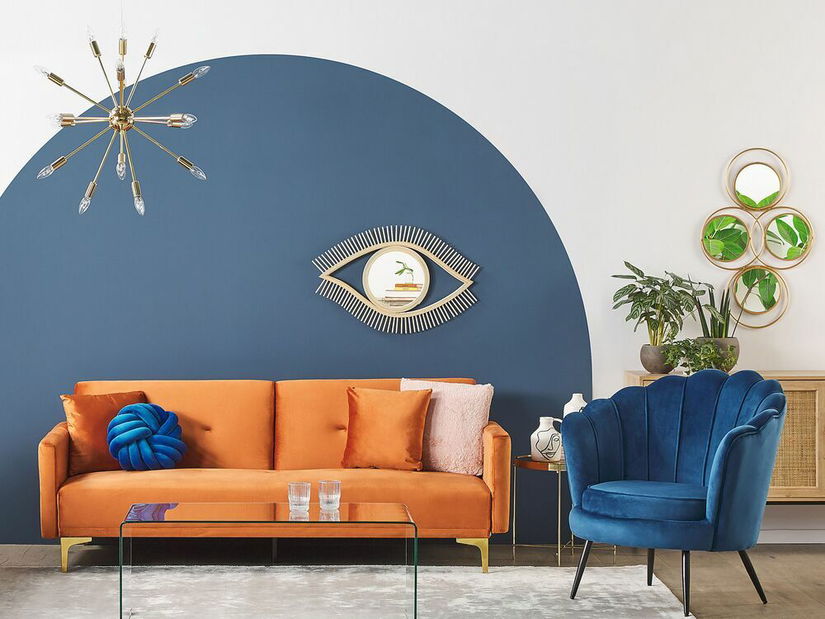 Pohovka třísedačka Labane (oranžová)