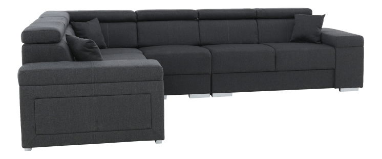 Rohová sedací souprava Cirdi (tmavě šedá) (P)