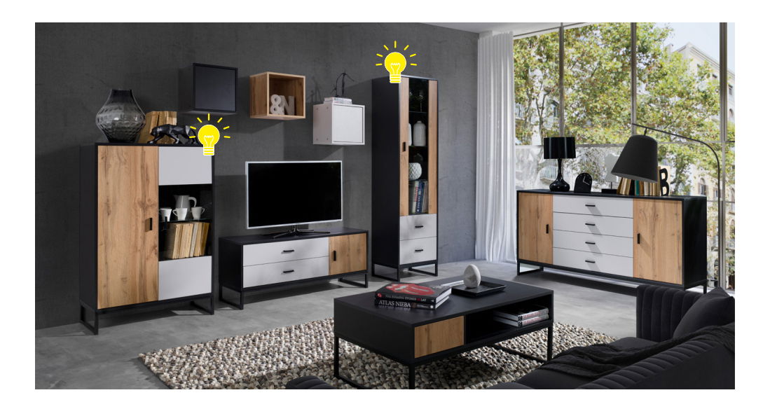 LED osvětlení k vitríně Marlana typ 4