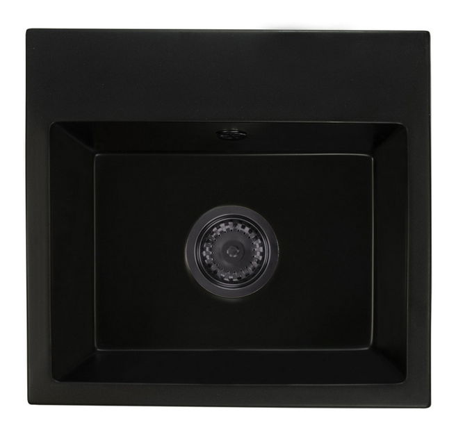 Kuchyňský dřez Donius (černá) (se 3 otvory pro baterii)