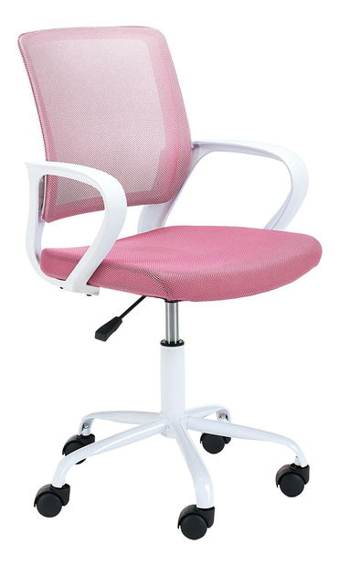 Dětská židle Fergus (bílá + růžová)