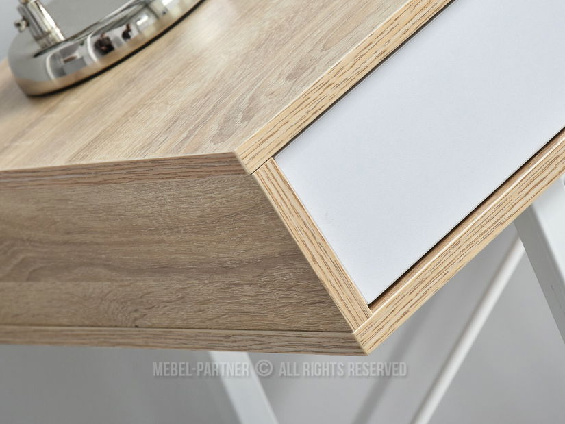 PC stolek Fallon (dub + bílá)