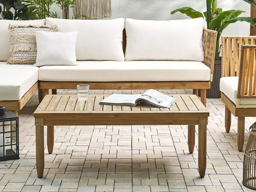 Zahradní sestava Crema (světlé dřevo)