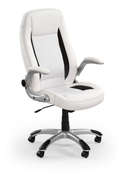 Kancelářské křeslo Saul (bílá + černá)