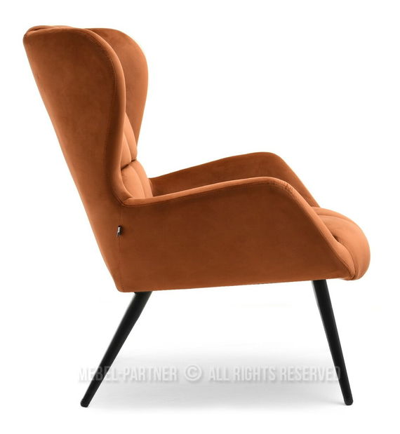 Křeslo Kikino (měděná + černá)