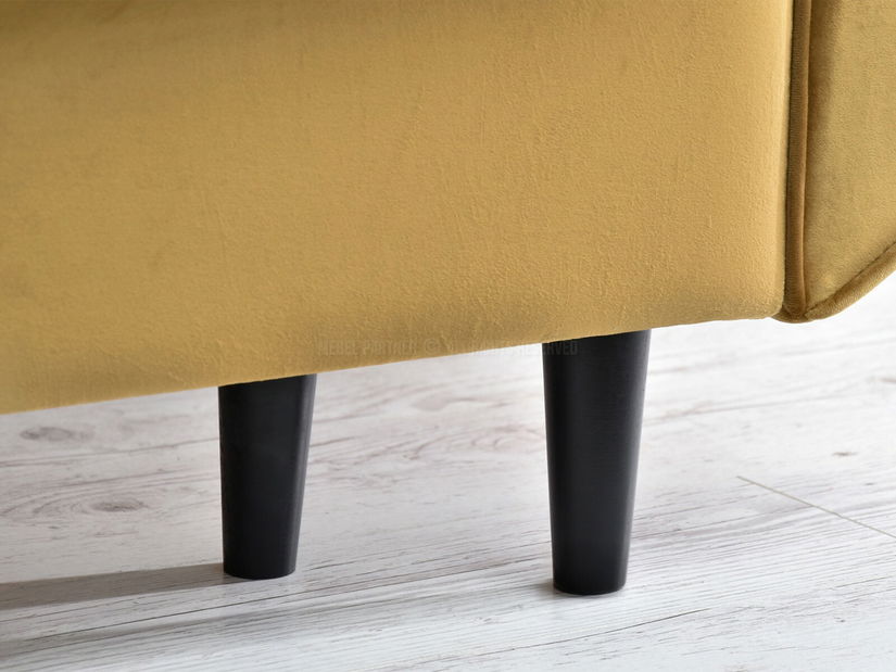 Pohovka dvousedačka Bacteria (zlatá + černá)