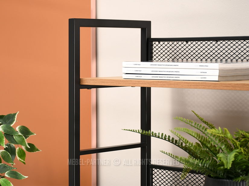 Regál Danube C (dub + černá)