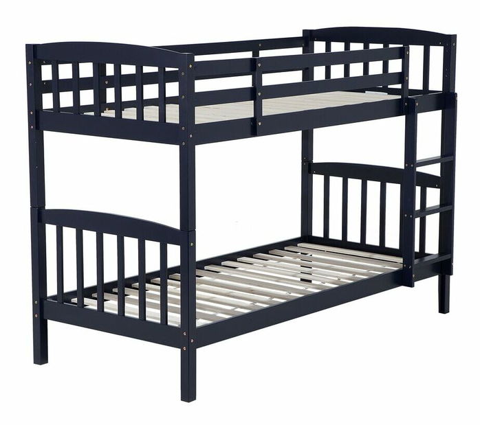 Patrová postel 90 cm REWIND (s roštem) (modrá)