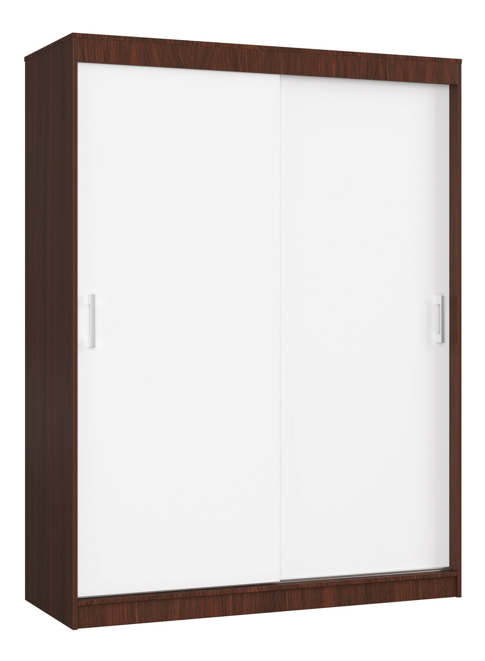 Šatní skříň Cosimo (wenge + bílá)