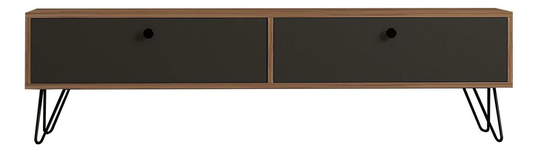 TV stolek/skříňka Nukone (atlantická borovice + černá) *bazar