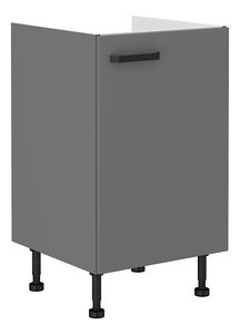 Dolní kuchyňská skříňka pod drez Nesia 50 ZL 1F BB (Antracit)