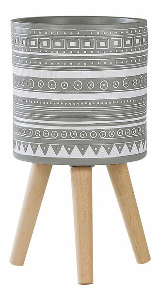 Stojanový květináč Nauza (šedá)