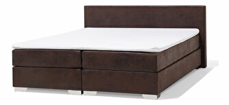 Manželská postel Boxspring 180 cm PREMIER (s matracemi) (hnědá)