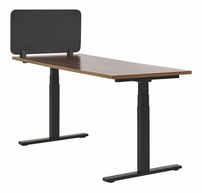 Přepážka na pracovní stůl 72x40 cm Whitley (tmavě šedá)