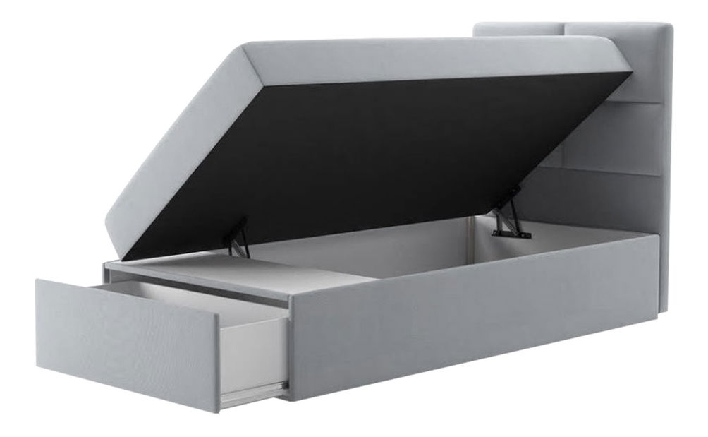 Jednolůžková postel 90cm Hills 1 (bílá)