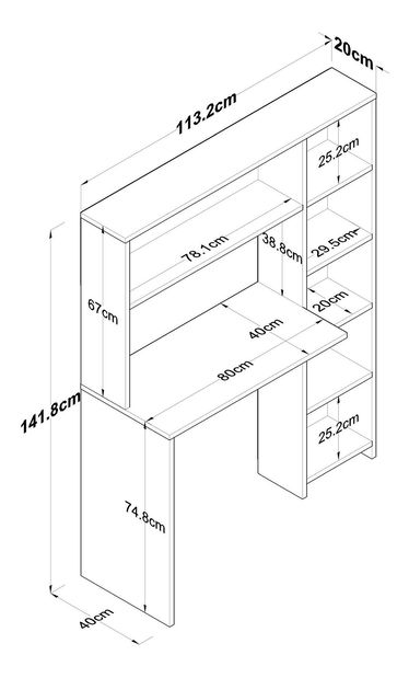 Souprava nábytku do ložnice Nolobe 2 (ořech + bílá)