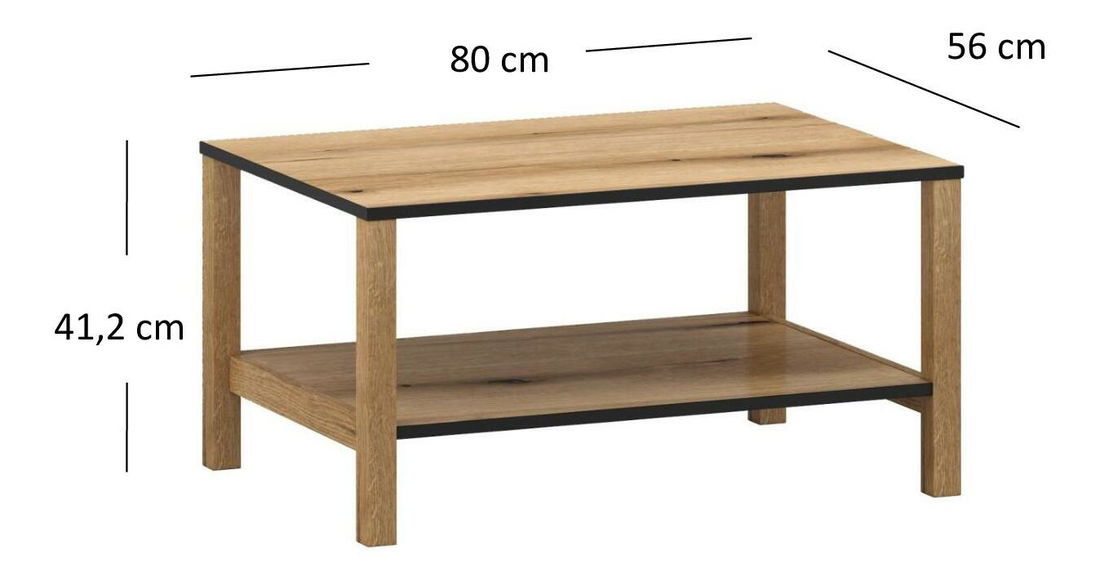 Konferenční stolek Hemos (dub evoke)