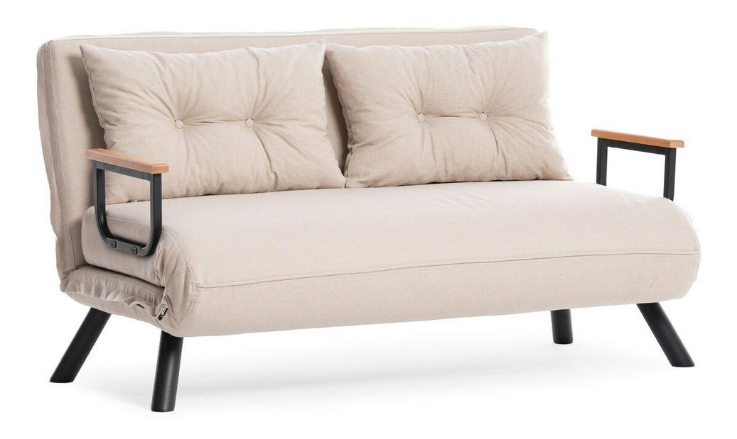 Pohovka futon Sandy (krémová)