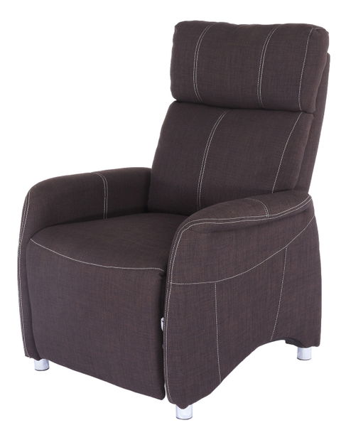 Křeslo Francesco látka čokoláda