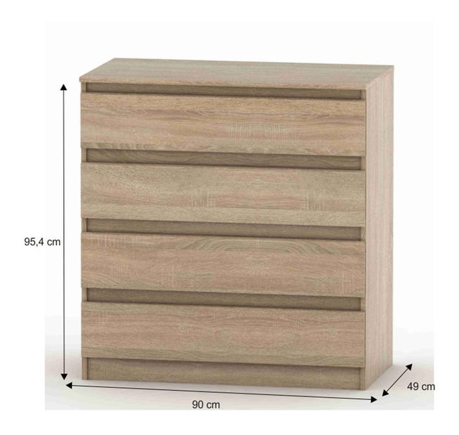 Komoda Hannah New 04 (dub sonoma)