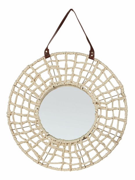 Nástěnné zrcadlo Palza (přírodní)