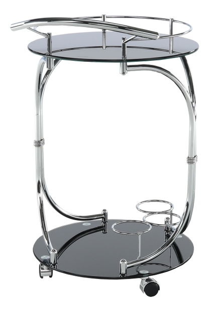 Servírovací stolek Vřesa 83871 2BKG (černá)