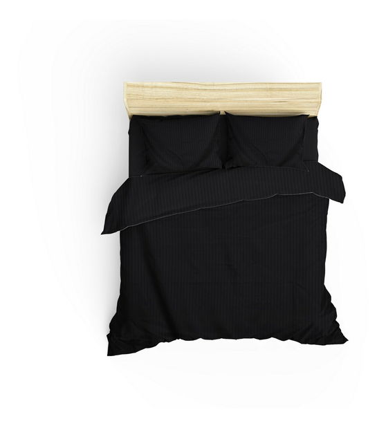 Sada saténového povlečení 200 x 220 cm Starigin (antracit)