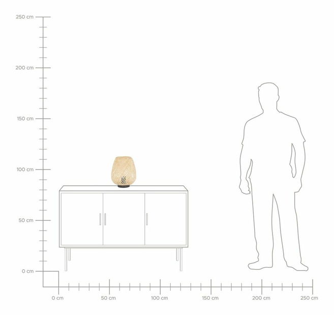 Stolní lampa BEMO (světlé dřevo)