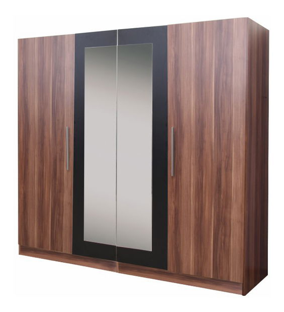 Šatní skříň Matisa (švestka + černá)