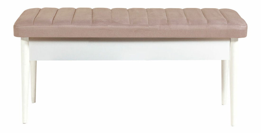 Jídelní set Vlasta 1 (bílá + světle hnědá) (pro 4 osoby)