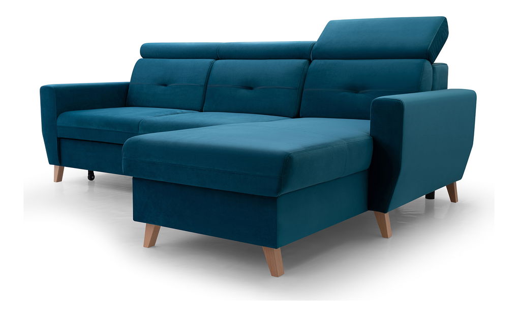 Rohová sedací souprava Sanfew (tmavě šedá) (P)