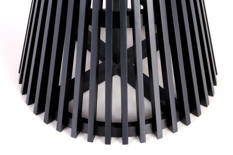 Jídelní stůl Myanmar (dub přírodní + černá)