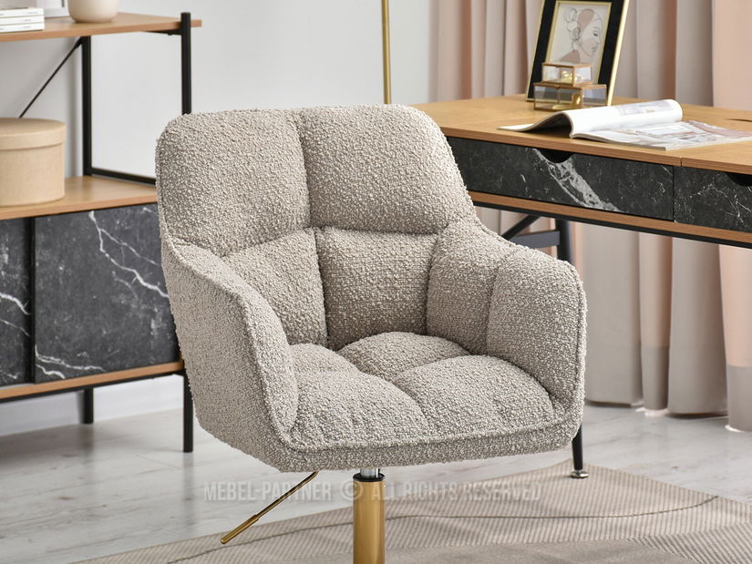 Křeslo Island (béžová + černá)