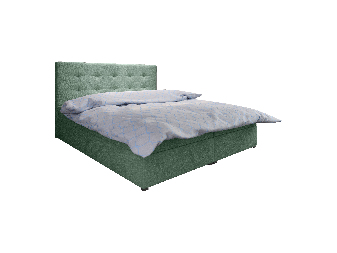 Manželská postel Boxspring 180 cm Fade 1 Comfort (mátová) (s matrací a úložným prostorem)