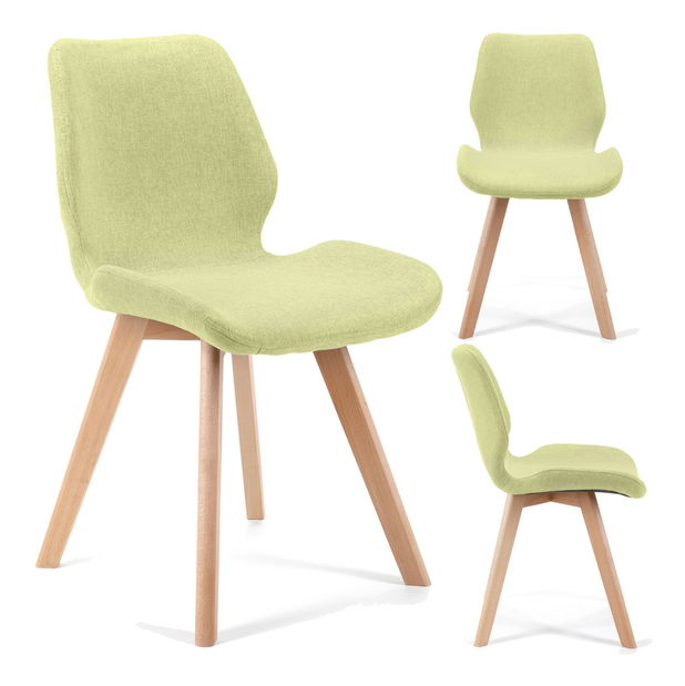 Jídelní židle Sivan (zelená) (4ks)