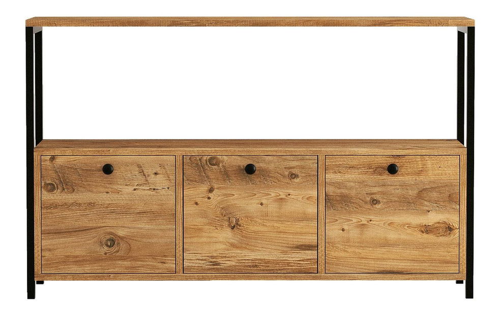 Skříňka Narula (ořech + černá) *bazar