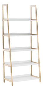 Regál Keon 3 (bílá + přírodní)