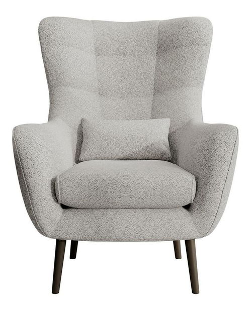 Křeslo s podnožkou Veneza VZ2 (šedá + černá)