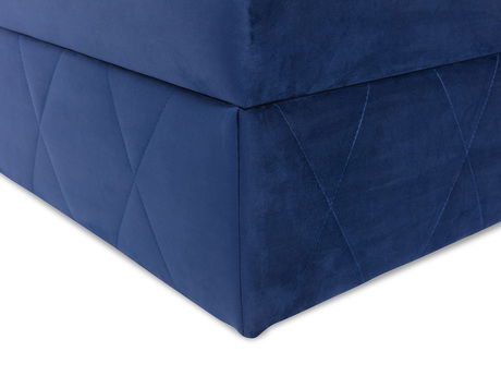 Manželská postel 160 cm Tebsano (světle šedá) (s roštem a matrací) (s úl. prostorem)