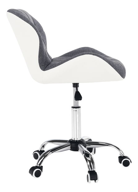 Set 2 ks. kancelářských křesel Badda (šedá + bílá) *výprodej