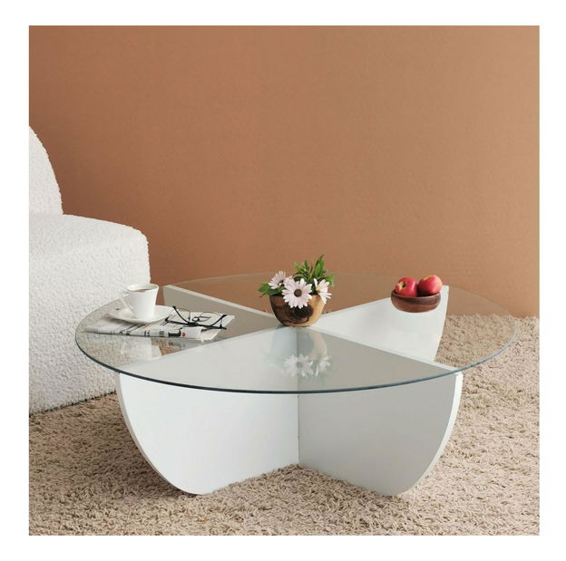 Konferenční stolek Lost (bílá)